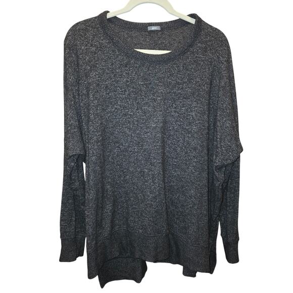 Aerie Medium Dark Gray Heathered Lightweight Pullover Sweater Size Medium GUC - Picture 1 of 3